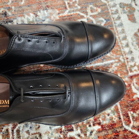 ALLEN EDMONDS Park Avenue Black Dress Shoes Mens 9 bench welt Excellent - Picture 2 of 13